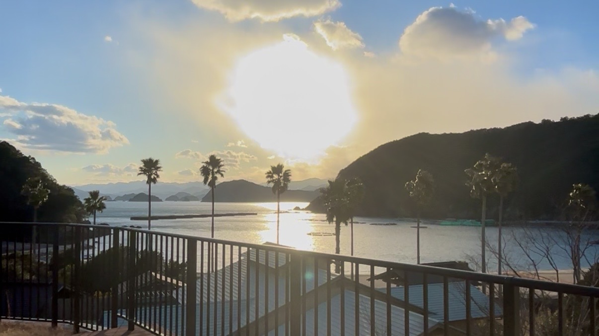 ホテル季の座の3階デッキからの眺め